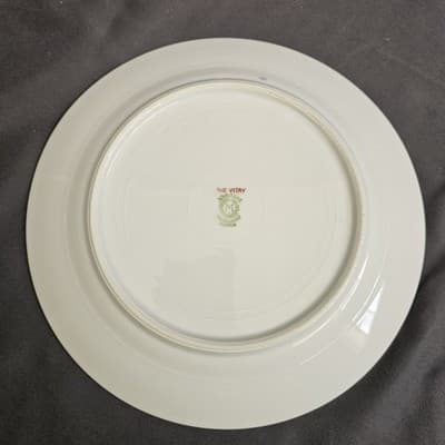 Noritake The Vitry Salad Plate 8.5" Nippon Hand Painted Floral Gold Trim Set /7 - Thumbnail 3