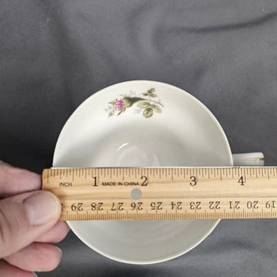 Royal Rose Fine China Luncheon Cup & Saucer Japan Roses Coffee Tea - Thumbnail 8