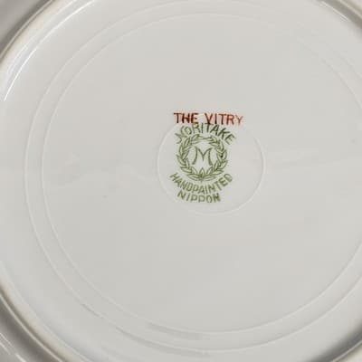 Noritake The Vitry Bread Plate 6.5" Nippon Hand Painted Floral Gold Trim Set/5 - Thumbnail 4