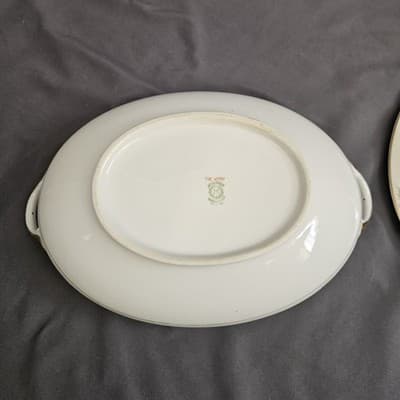 Noritake The Vitry Covered Vegetable Bowl & Lid Hand Painted Floral Gold Trim - Thumbnail 7