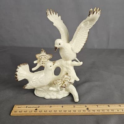 Formalities Baum Bros Love Doves Birds Gold Trim Figurine - Thumbnail 10