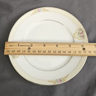 Noritake The Vitry Bread Plate 6.5" Nippon Hand Painted Floral Gold Trim Set/5 - Thumbnail 2