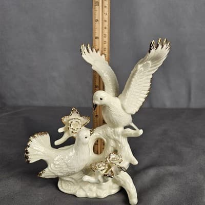 Formalities Baum Bros Love Doves Birds Gold Trim Figurine - Thumbnail 9