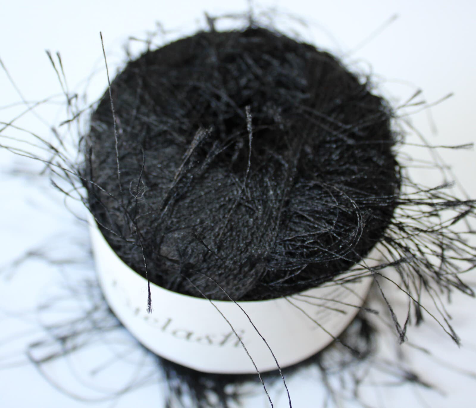 Yarn IronStone Eyelash Novelty Yarn 30g 143yd Color 8 Black - Thumbnail 2