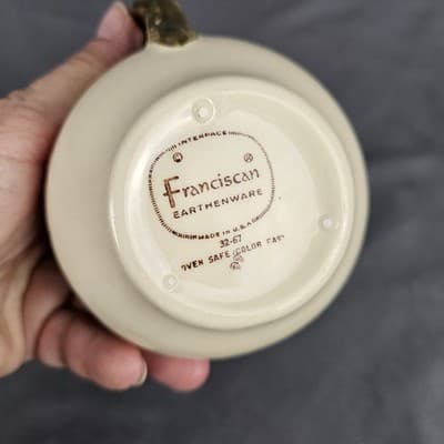 Franciscan Desert Rose Creamer Earthenware 32-67 Vintage 4" Tall - Thumbnail 4