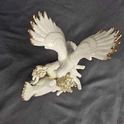 Formalities Baum Bros Love Doves Birds Gold Trim Figurine - Thumbnail 6