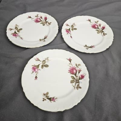 Royal Rose Fine China Luncheon Plate 6.25" Japan Roses Set of 3 Bread Dessert - Thumbnail 5