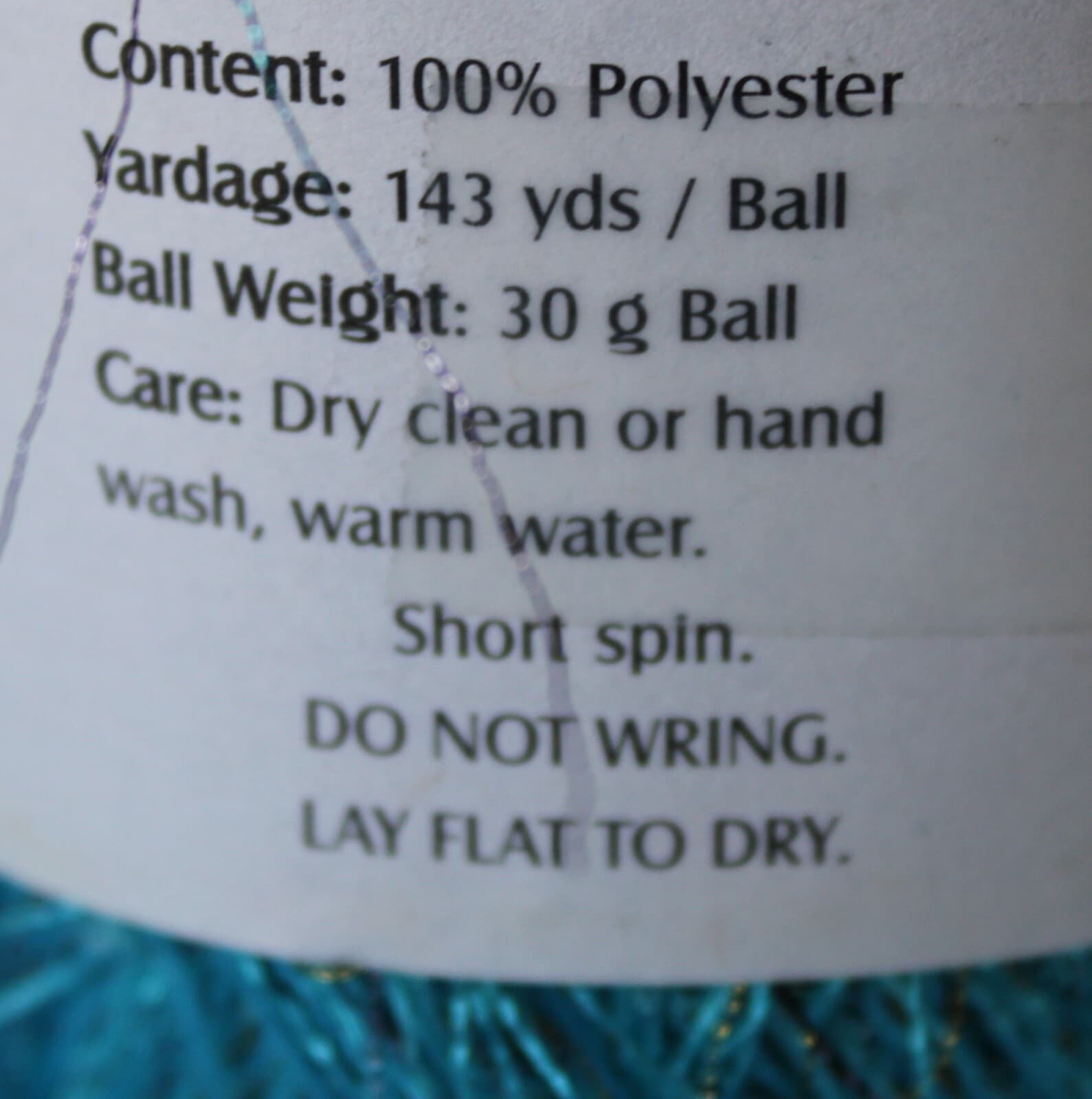 Yarn IronStone Eyelash Novelty Yarn 30g 143yd Color 3 Turquiose - Thumbnail 4