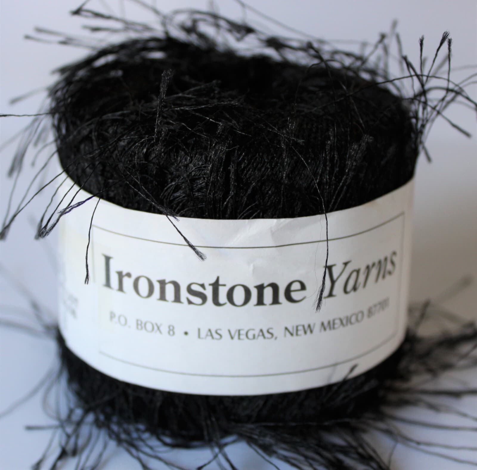 Yarn IronStone Eyelash Novelty Yarn 30g 143yd Color 8 Black - Thumbnail 4