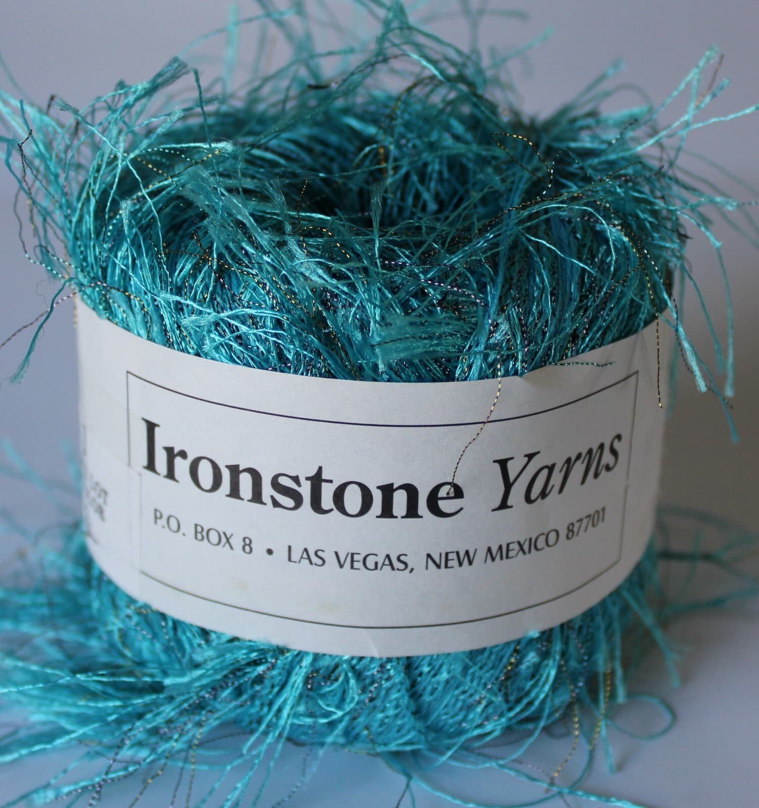 Yarn IronStone Eyelash Novelty Yarn 30g 143yd Color 3 Turquiose - Thumbnail 2