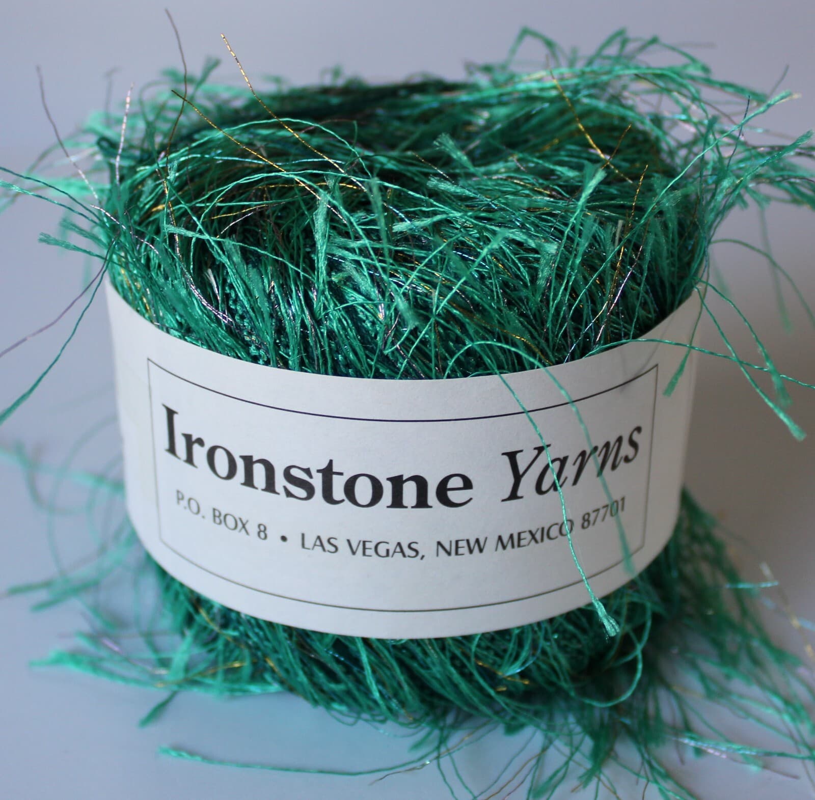 Yarn IronStone Eyelash Novelty Yarn 30g 143yd Color 12 Green - Thumbnail 2
