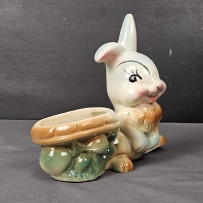 1950s Thumper Rabbit Planter Wall Hanger Walt Disney - Thumbnail 7