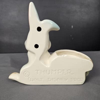 1950s Thumper Rabbit Planter Wall Hanger Walt Disney - Thumbnail 4