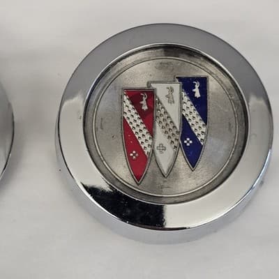 1970s 80s Buick Regal Skylark GS Apollo Mag Center Caps Hubcap Rim Wheel Set/2 - Thumbnail 3