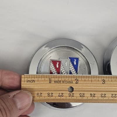 1970s 80s Buick Regal Skylark GS Apollo Mag Center Caps Hubcap Rim Wheel Set/2 - Thumbnail 6