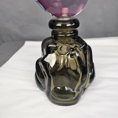 VTG Murano Glass GIROLAMO LUXARDO Cherry Wine Pheasant Topped Decanter, Italy - Thumbnail 13