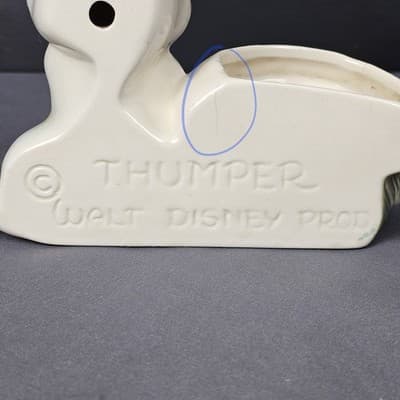 1950s Thumper Rabbit Planter Wall Hanger Walt Disney - Thumbnail 5