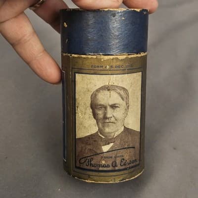 Edison Blue Amberol Record 2239 'My Old Kentucky Home' Fantasia Band w/Paper Ins - Thumbnail 3