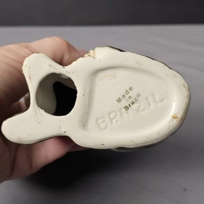 Vintage Ceramic Sitting Collie Dog Large Figurine Made In Brazil 7" - Thumbnail 8