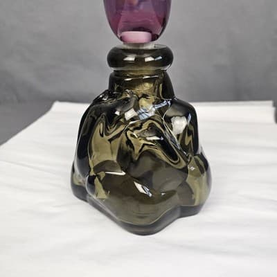 VTG Murano Glass GIROLAMO LUXARDO Cherry Wine Pheasant Topped Decanter, Italy - Thumbnail 21