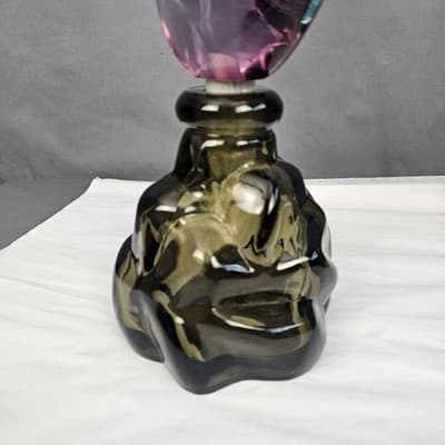 VTG Murano Glass GIROLAMO LUXARDO Cherry Wine Pheasant Topped Decanter, Italy - Thumbnail 23