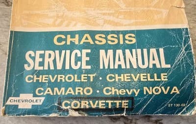 1969 Chevrolet Chassis Shop Service Manual Camaro Corvette Chevelle Nova - Thumbnail 3