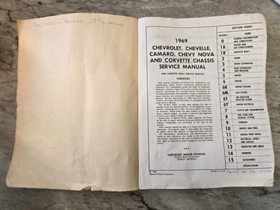 1969 Chevrolet Chassis Shop Service Manual Camaro Corvette Chevelle Nova - Thumbnail 7