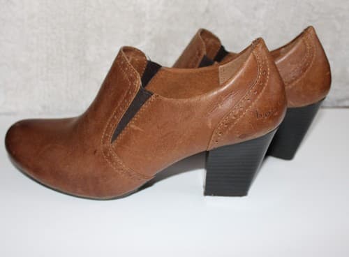 Brown Pebble Leather Boots Shoes Size 8.5M/W BOC Born Concept BC2751 Women's - Thumbnail 4