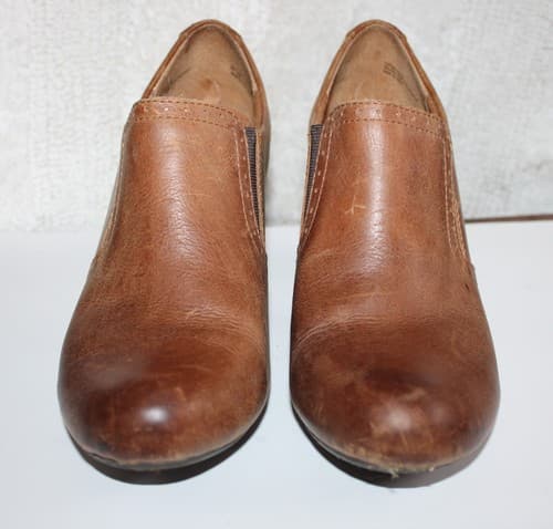 Brown Pebble Leather Boots Shoes Size 8.5M/W BOC Born Concept BC2751 Women's - Thumbnail 2
