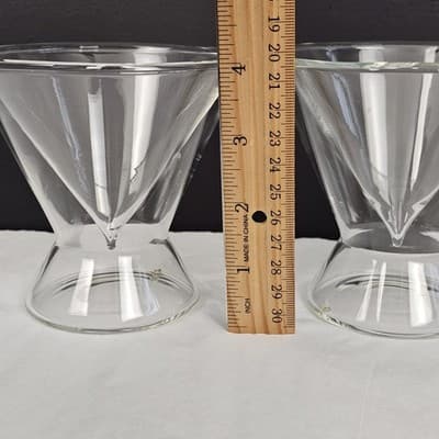 2 Clear Dragon Glassware Double-Walled Stemless Martini Glasses - 7 oz - Thumbnail 6