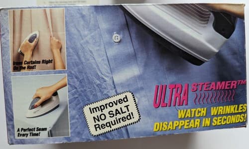 Ultra Steamer As Seen On TV The Iron That Never Burns In Original Box - Thumbnail 8
