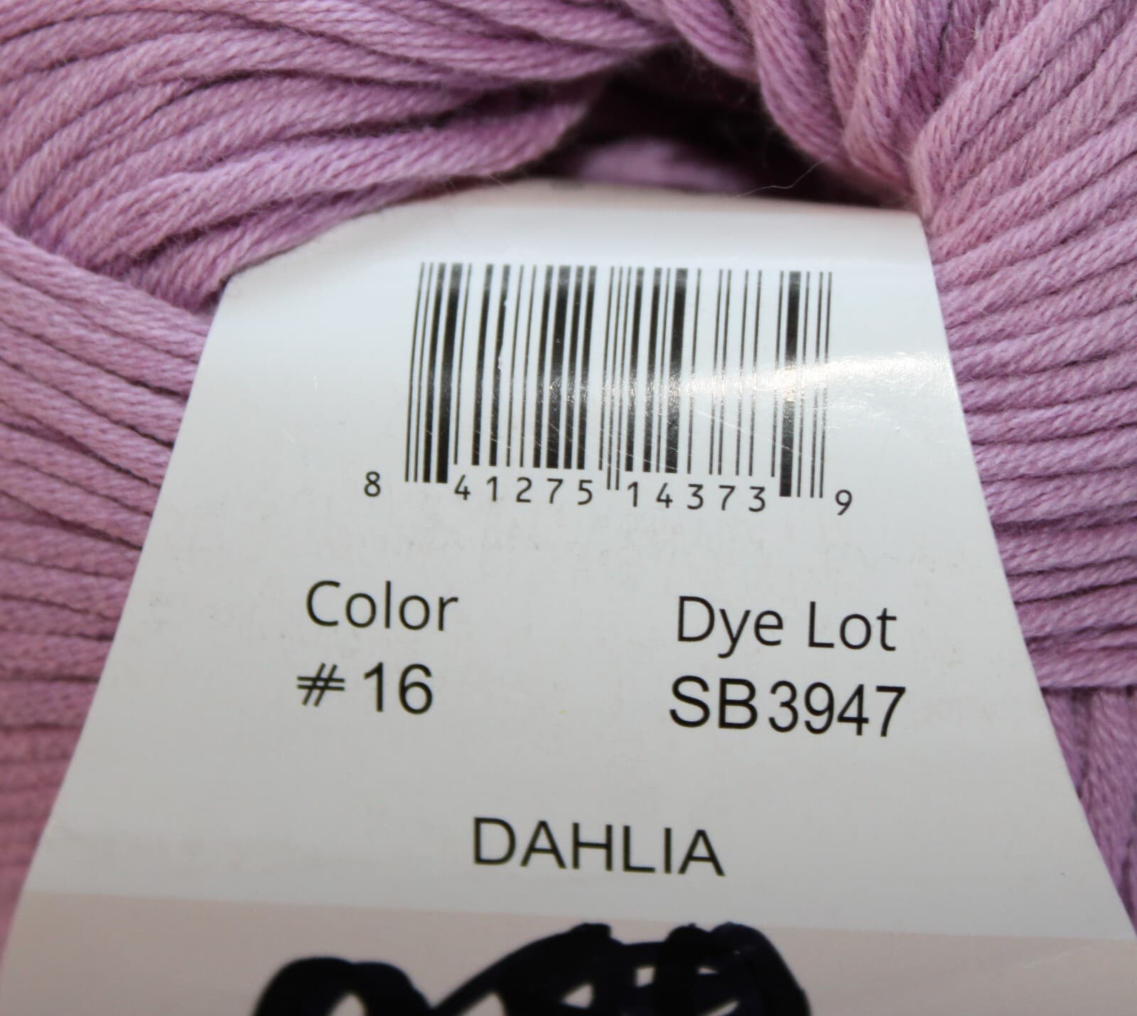 SALE Ella Rae ECO Organic Cotton 100% Col 16 Dahlia (pink) 3.52oz, 273yd - Thumbnail 5