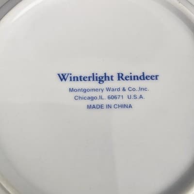 Winterlight Reindeer Bowls Montgomery Ward Vintage, Set of 6, Excellent - Thumbnail 7