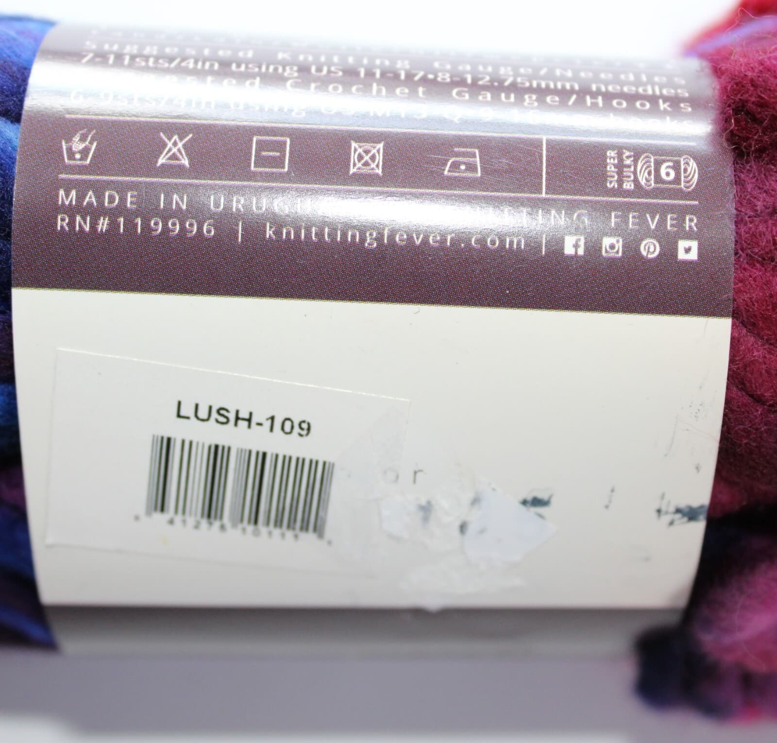 SALE Ella Rae Lush Merino Hand Painted 100% Wool, Col Mix Lush 109 3.5oz, 66yd - Thumbnail 4