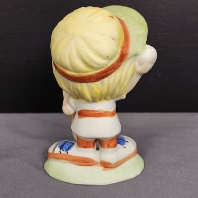 Vintage Arnart Creations Ceramic Figurine Tennis Player 4" Tall - Thumbnail 5