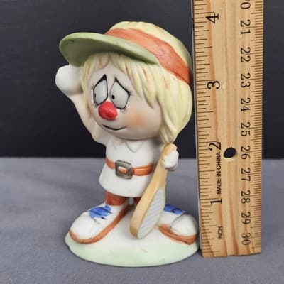 Vintage Arnart Creations Ceramic Figurine Tennis Player 4" Tall - Thumbnail 8