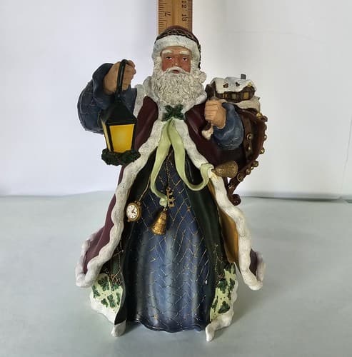 CHRISTMAS Thomas Kinkade SANTA Bag of Toys The Gift From St Nicholas Figurine - Thumbnail 3