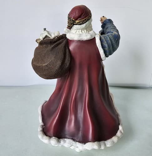 CHRISTMAS Thomas Kinkade SANTA Bag of Toys The Gift From St Nicholas Figurine - Thumbnail 5