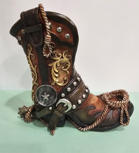 DWK Corporation HC31925 Cowboy Boot Wine Bottle Holder NIB - Thumbnail 3