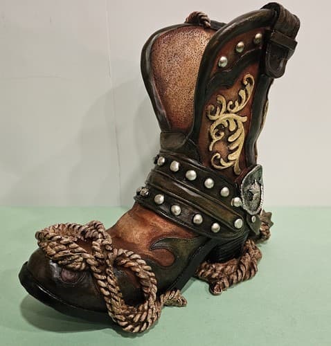 DWK Corporation HC31925 Cowboy Boot Wine Bottle Holder NIB - Thumbnail 5