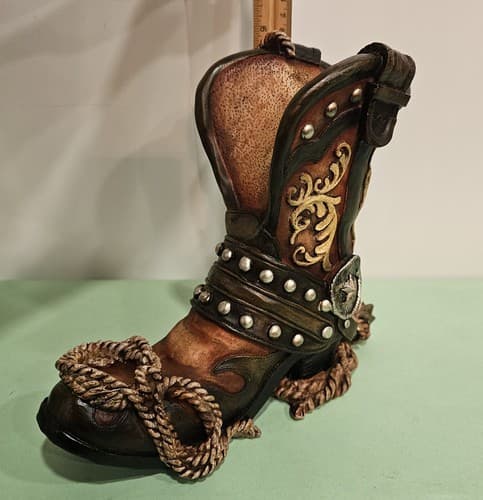 DWK Corporation HC31925 Cowboy Boot Wine Bottle Holder NIB - Thumbnail 7