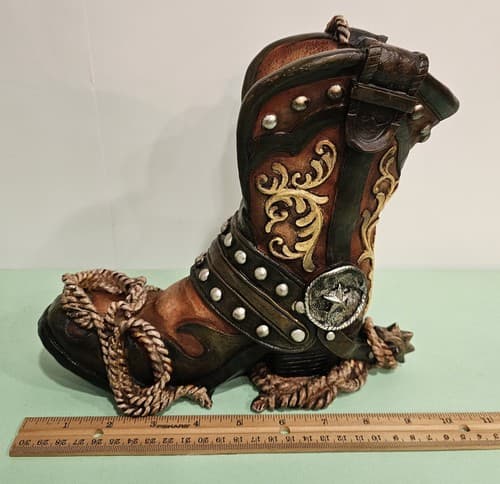 DWK Corporation HC31925 Cowboy Boot Wine Bottle Holder NIB - Thumbnail 8