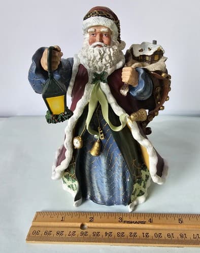 CHRISTMAS Thomas Kinkade SANTA Bag of Toys The Gift From St Nicholas Figurine - Thumbnail 4