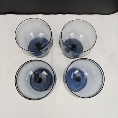 Smoke Gray Balloon Goblets Short Stem 4.5" Tall 12oz. Set of 4 - Thumbnail 7