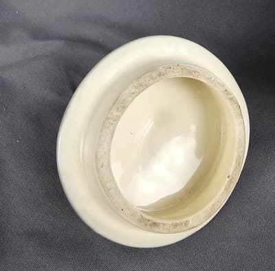 Hull Pottery Woodland Creamer & Sugar w Lid Chartreuse & Pink Glossy W27-28 USA - Thumbnail 8