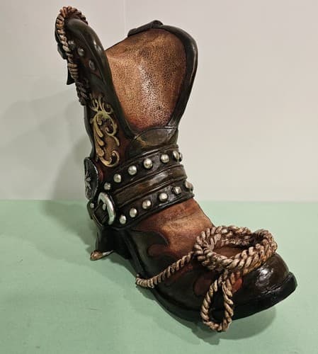DWK Corporation HC31925 Cowboy Boot Wine Bottle Holder NIB - Thumbnail 4