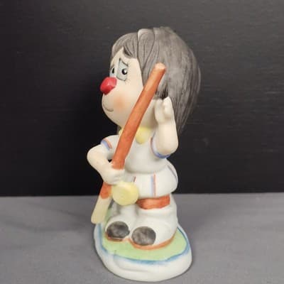 Vintage Arnart Creations Ceramic Figurine Fishing Pole 4" Tall - Thumbnail 2