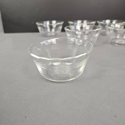 6 PYREX #463 Glass Custard Ramekin Cups 5-oz 175ml USA 2 Inch Tall 3.75" Wide - Thumbnail 7