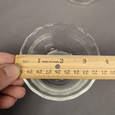 6 PYREX #463 Glass Custard Ramekin Cups 5-oz 175ml USA 2 Inch Tall 3.75" Wide - Thumbnail 10