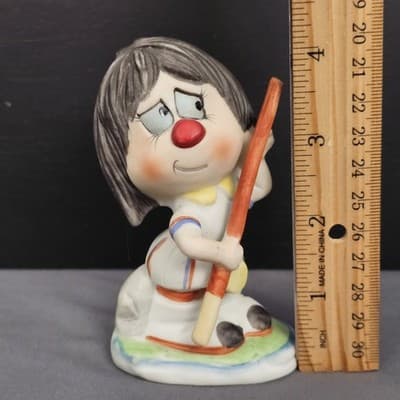 Vintage Arnart Creations Ceramic Figurine Fishing Pole 4" Tall - Thumbnail 6
